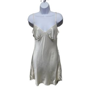 Victoria's Secret Silk Ivory Slip Lingerie Nightgown